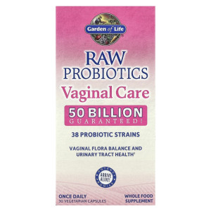 Garden of Life, Raw Probiotics Vaginal Care 50 Billion, 30 капс