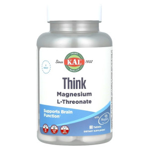 KAL, Think Magnesium L-Threonate, 60 табл
