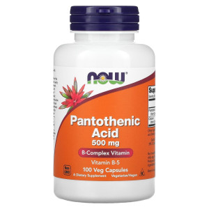 NOW, Pantothenic Acid 500 мг