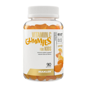 MAXLER, Vitamin C Gummies For Kids, 90 марм, вкус