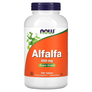 NOW, Alfalfa 650 мг