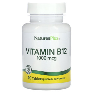 Natures Plus, Vitamin B-12 1000 мкг, 90 табл