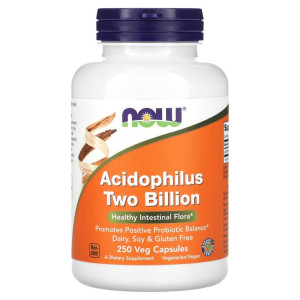 NOW, Acidophilus 2 Billion, 250 капс