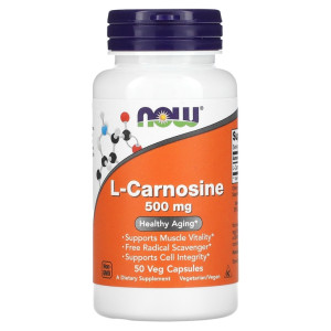 NOW, L-Carnosine 500 мг
