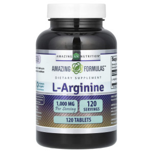 Amazing Formulas, L-Arginine 1000 mg, 120 табл