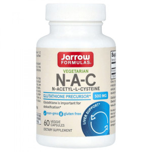 Jarrow, NAC, 500 мг, 60 капс