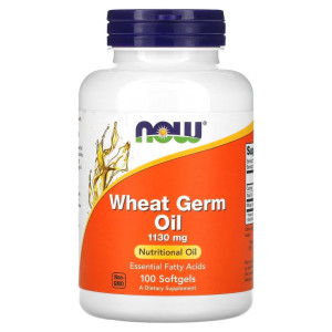 NOW, Wheat Germ Oil 1130 мг, 100 софтгель