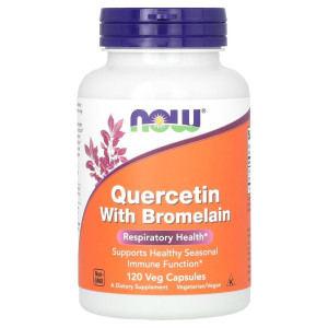 NOW, Quercetin with Bromelain